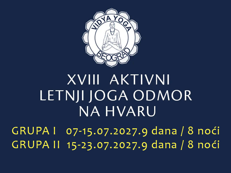 XVIII Aktivni letnji joga odmor na Hvaru