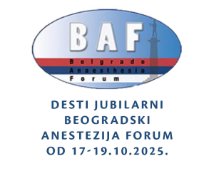 X BAF - Desti jubilarni Beogradski anestezija forum